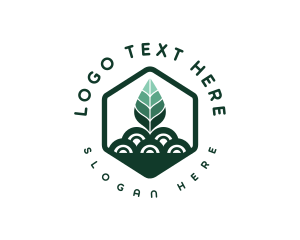 Garden Field Leaf Logo