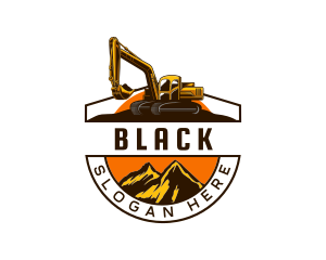 Excavator Backhoe Digger Logo