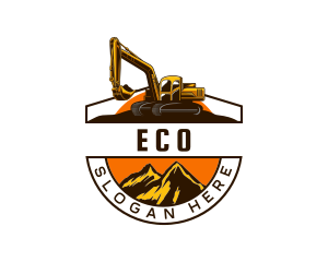 Excavator Backhoe Digger Logo