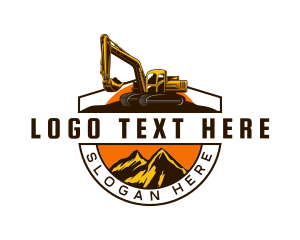 Excavator Backhoe Digger Logo