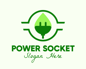 Socket - Sustainable Energy Plug logo design