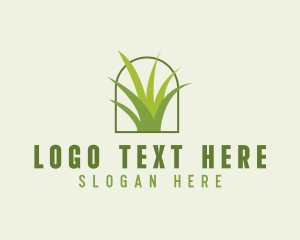 Eco Green Grass logo design