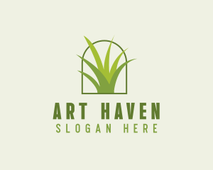 Eco Green Grass logo design