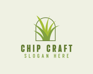 Eco Green Grass logo design