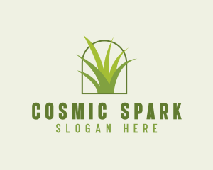 Eco Green Grass logo design