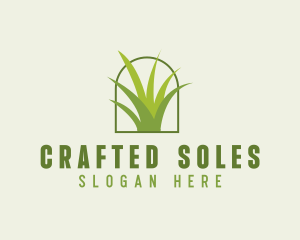 Eco Green Grass logo design