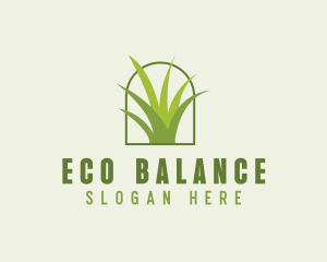 Eco Green Grass logo design