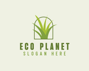 Eco Green Grass logo design