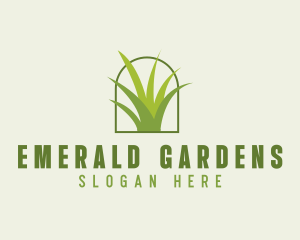 Eco Green Grass logo design