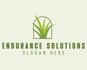 Eco Green Grass logo design