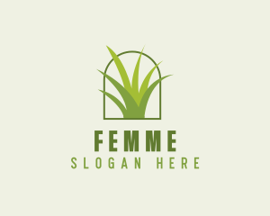 Eco Green Grass logo design