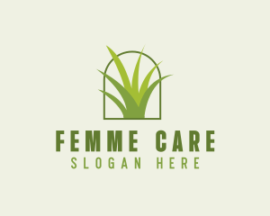 Eco Green Grass logo design