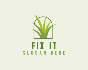 Eco Green Grass logo design