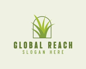 Eco Green Grass logo design