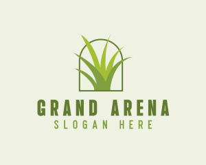 Eco Green Grass logo design