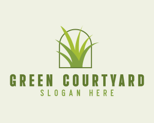 Eco Green Grass logo design