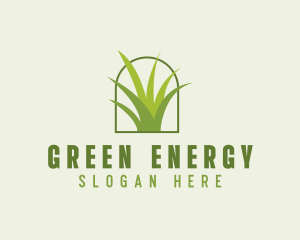 Eco Green Grass logo design