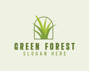 Eco Green Grass logo design