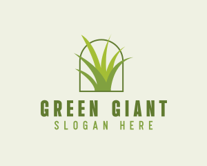 Eco Green Grass logo design