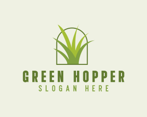 Eco Green Grass logo design