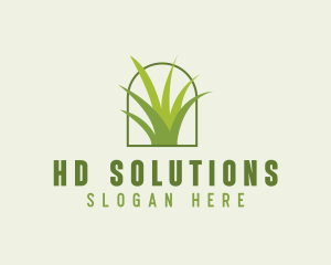 Eco Green Grass logo design