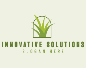 Eco Green Grass logo design