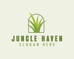 Eco Green Grass logo design