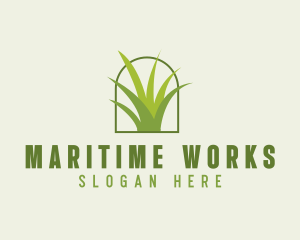 Eco Green Grass logo design