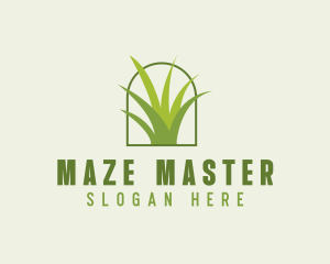 Eco Green Grass logo design