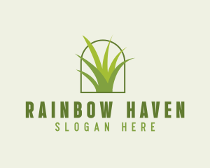 Eco Green Grass logo design