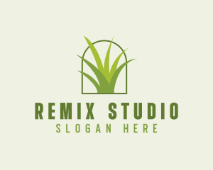 Eco Green Grass logo design