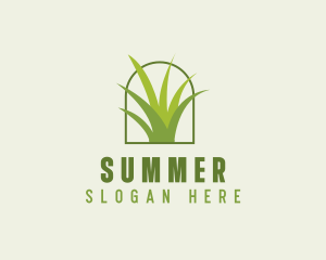 Eco Green Grass logo design