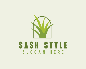 Eco Green Grass logo design