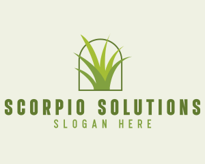 Eco Green Grass logo design