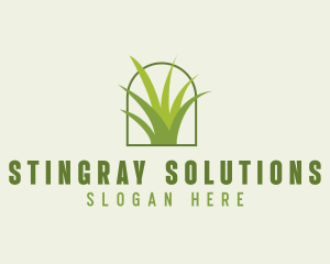 Eco Green Grass logo design