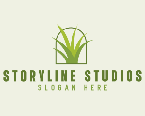 Eco Green Grass logo design