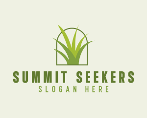 Eco Green Grass logo design