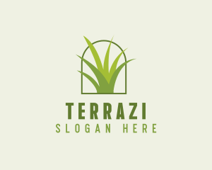 Eco Green Grass logo design