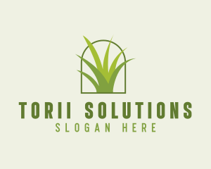 Eco Green Grass logo design