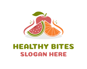 Fruit Food Nutrition logo design
