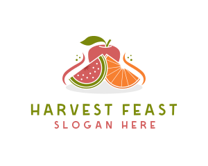 Fruit Food Nutrition logo design