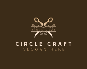 Floral Boutique Shears logo design