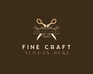 Floral Boutique Shears logo design