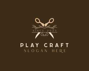 Floral Boutique Shears logo design