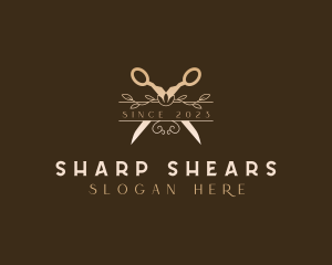 Shears - Floral Boutique Shears logo design