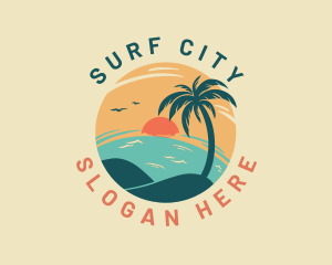 Summer Island Beach logo design