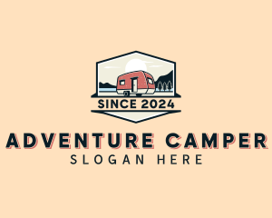 Camper - Outdoor Forest Camper logo design