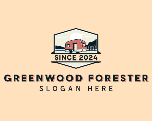 Outdoor Forest Camper logo design