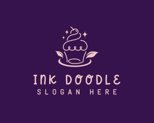 Doodle Sweet Cupcake logo design