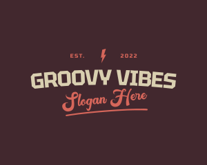 Groovy - Cool Hipster Studio logo design